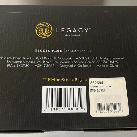 NIB - Legacy Pilsner Beer Glass Gift Set - Picture 10 of 10